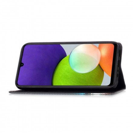 Lærdeksel Til Samsung Galaxy A22 4G Gylne Roser