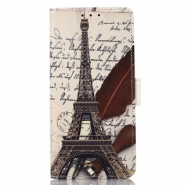 Folio Deksel Til OnePlus 10T 5G Poetens Eiffeltårn