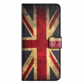Folio Deksel Til OnePlus 10T 5G Vintage Britisk Flagg