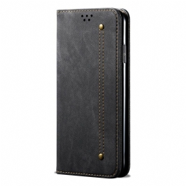 Beskyttelse Deksel Til Samsung Galaxy A31 Folio Deksel Denimstoff
