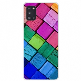Deksel Til Samsung Galaxy A31 Fargede Kuber
