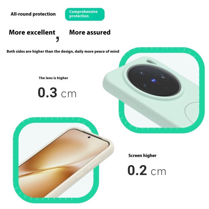 Deksel Vivo X200 Magsafe Flytende Silikon