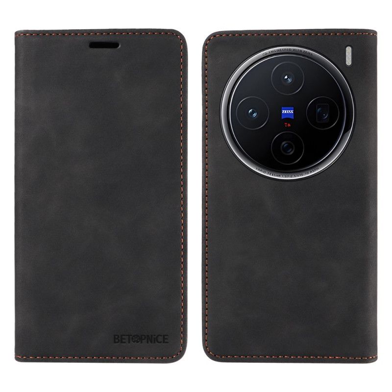 Folio Deksel Lær Vivo X200 Mobildeksel Betopnice