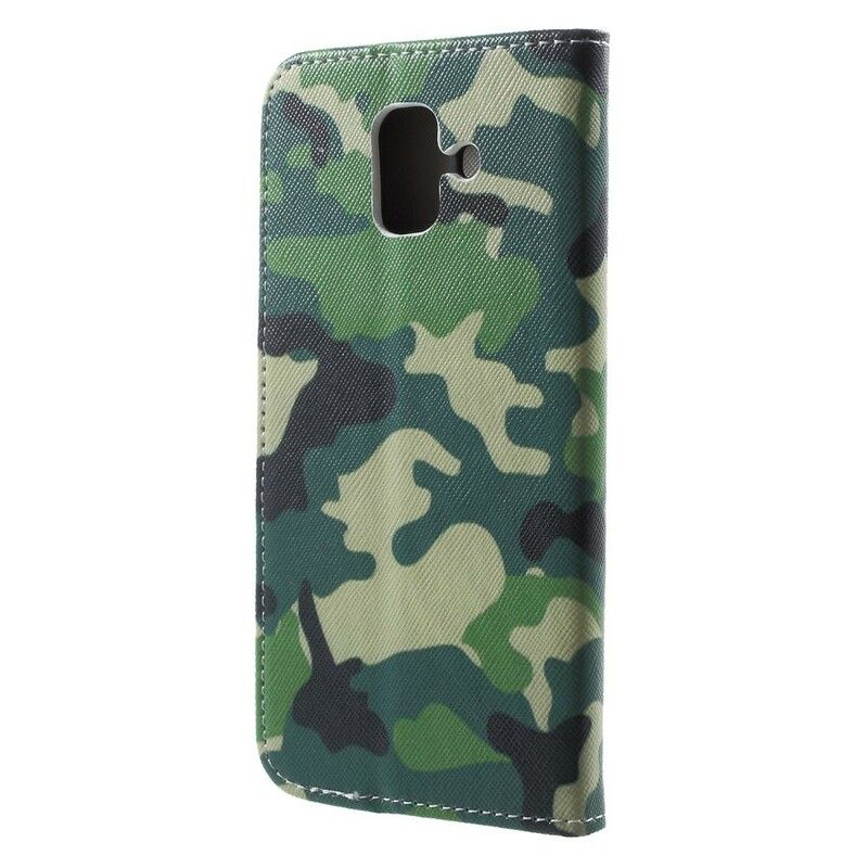 Folio Deksel Til Samsung Galaxy A6 Militær Kamuflasje