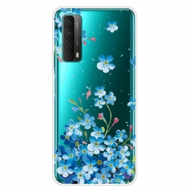 Deksel Til Huawei P Smart 2021 Bukett Med Blå Blomster