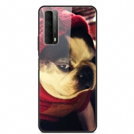 Deksel Til Huawei P Smart 2021 Morsom Hund Herdet Glass