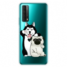 Deksel Til Huawei P Smart 2021 Morsomme Hunder