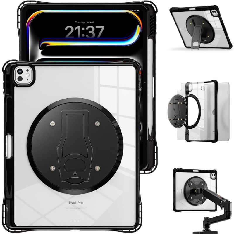 Deksel iPad Pro 13 (2025) Gjennomsiktig Med Stativ