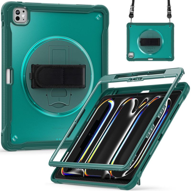 Deksel iPad Pro 13 (2025) Håndstropp Stativ Og Skulderstropp Beskyttelse Deksel