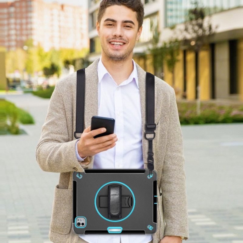 Deksel iPad Pro 13 (2025) Mobildeksel Solid Ringholder Og Skulderstropp