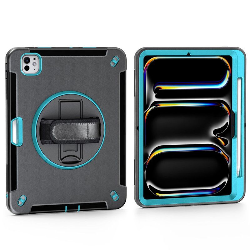 Deksel iPad Pro 13 (2025) Mobildeksel Solid Ringholder Og Skulderstropp