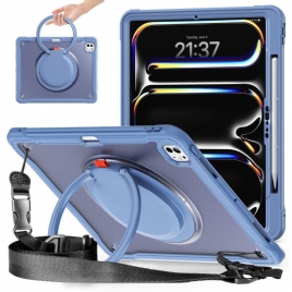 Deksel iPad Pro 13 (2025) Roterende Stativ Og Skulderstropp