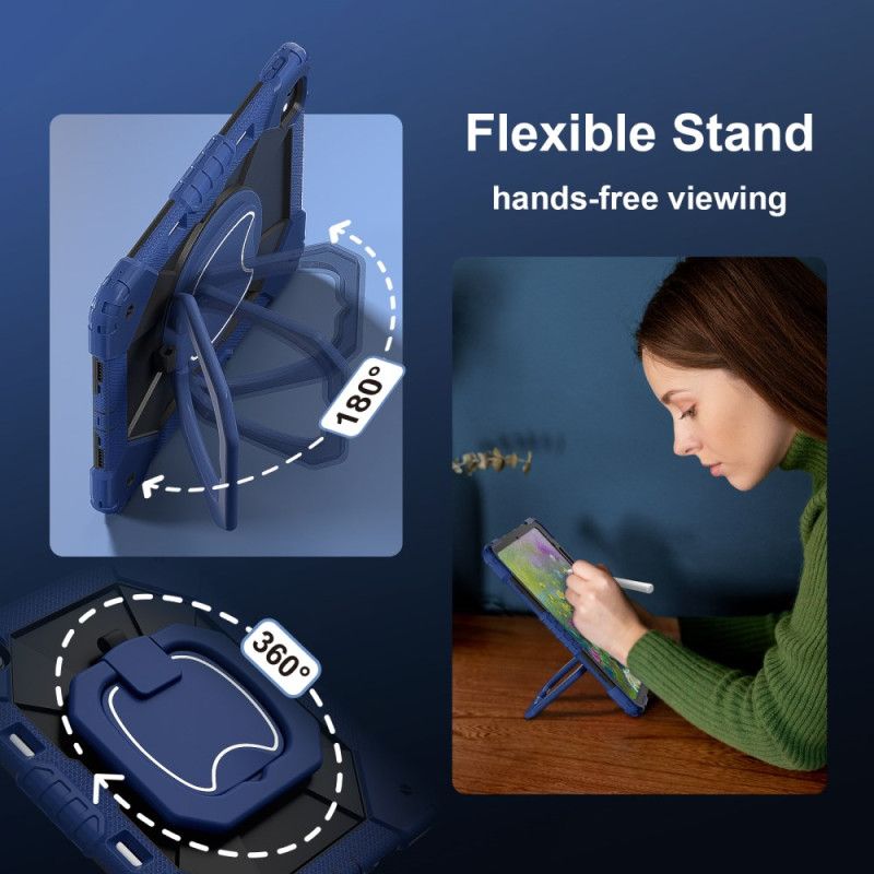 Deksel iPad Pro 13 (2025) Tofarget Stativ Og Skulderstropp