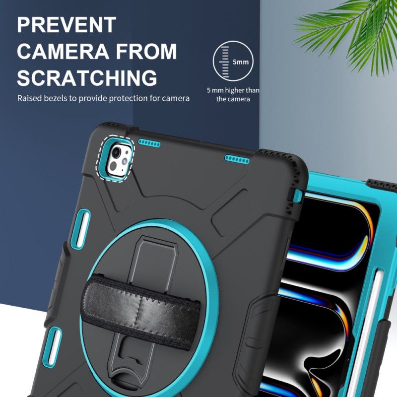 Deksel iPad Pro 13 (2025) Ultraslitesterkt Stativ Og Skulderstropp