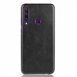 Deksel Til Huawei Y6p Performance Litchi Leather Effect