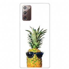 Deksel Til Samsung Galaxy Note 20 Transparente Briller Ananas