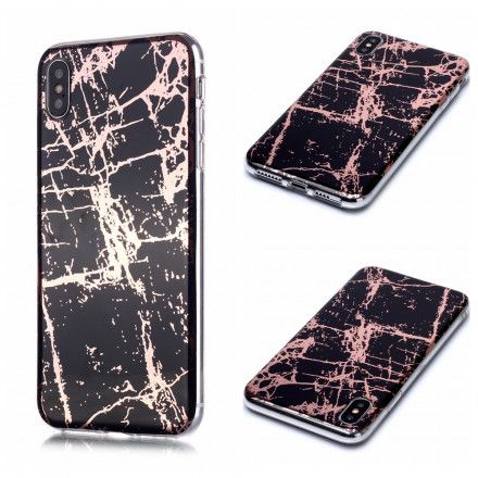 Deksel Til iPhone X / XS Marmorgeometridesign