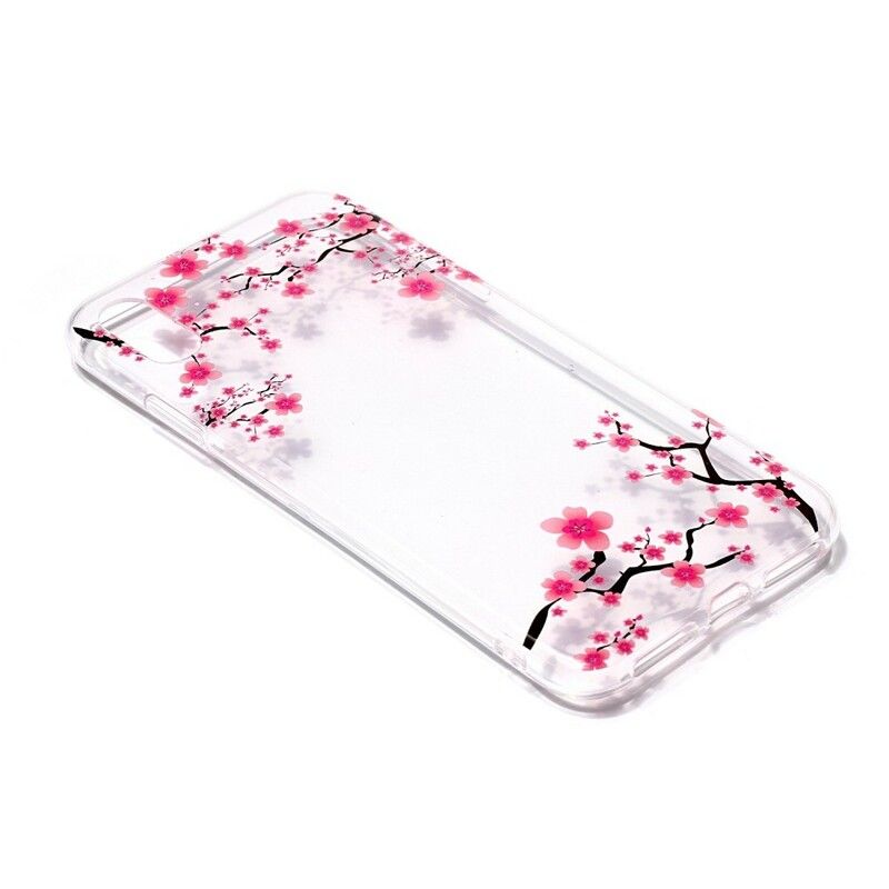 Deksel Til iPhone X / XS Plommeblomster