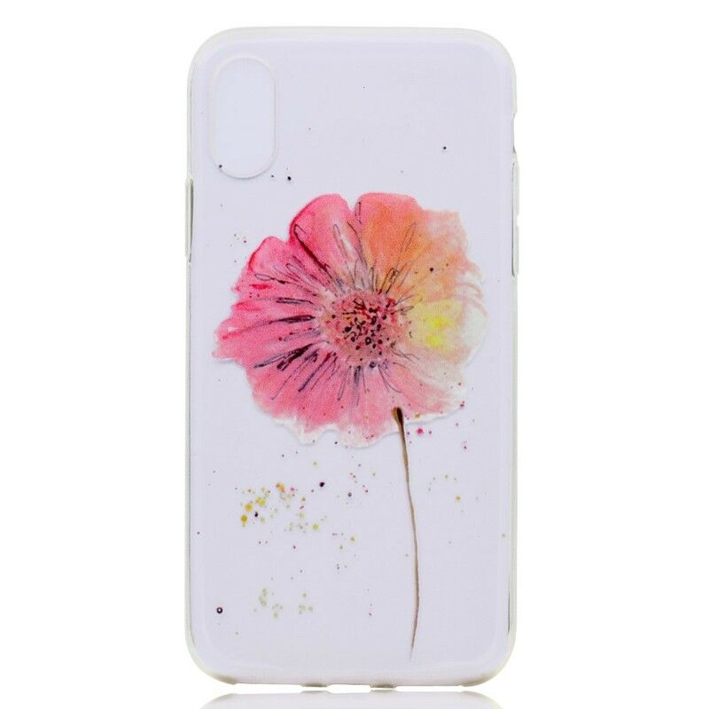 Deksel Til iPhone X / XS Sømløst Blomstermønster I Akvarell