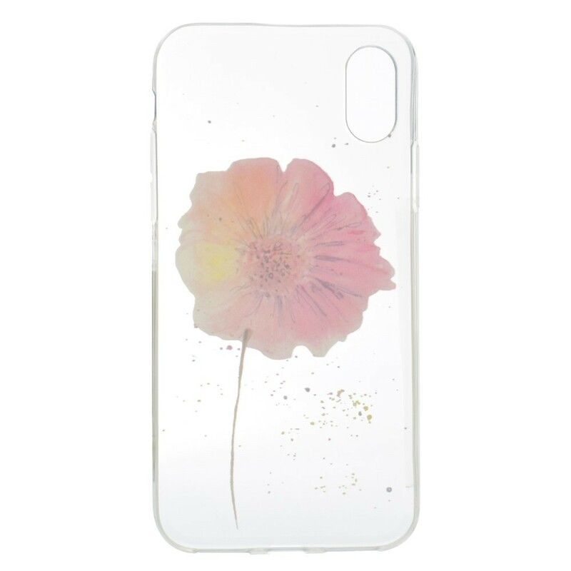 Deksel Til iPhone X / XS Sømløst Blomstermønster I Akvarell