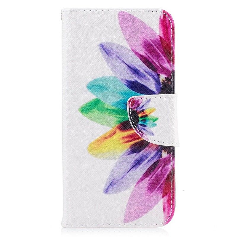 Folio Deksel Til iPhone X / XS Akvarellblomst