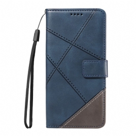 Folio Deksel Oppo Reno 14 Pro 5g Geometrisk Design Beskyttelse Deksel