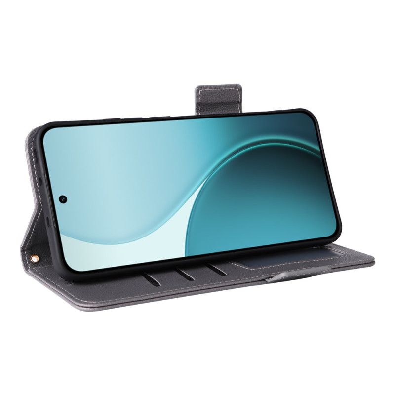 Folio Deksel Oppo Reno 14 Pro 5g Litchitekstur Med Stropp