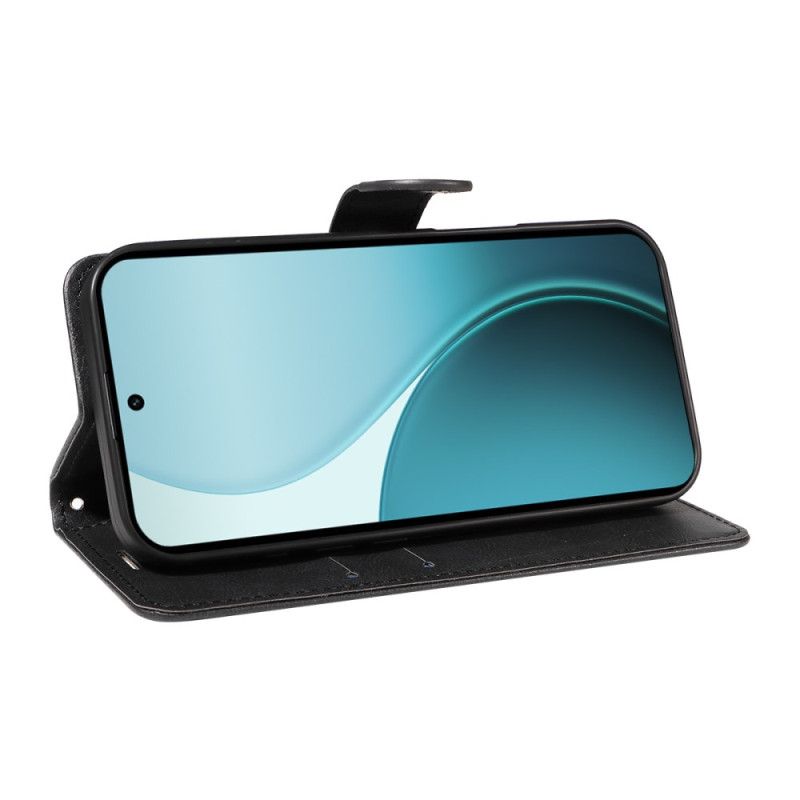 Folio Deksel Til Oppo Reno 14 Pro 5g Ensfarget Kunstskinn