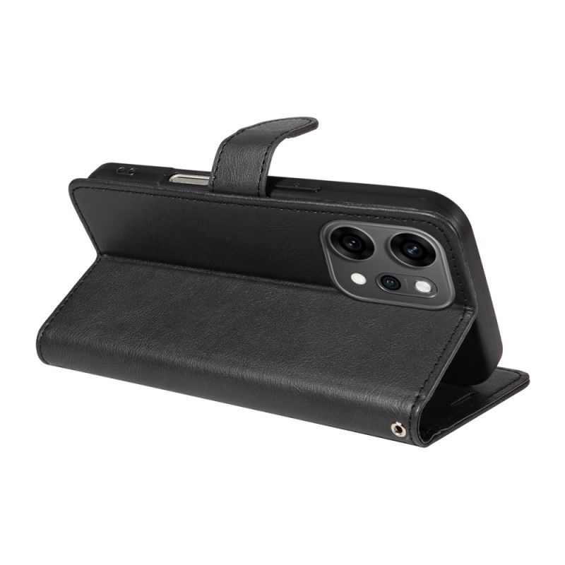 Folio Deksel Til Oppo Reno 14 Pro 5g Ensfarget Kunstskinn