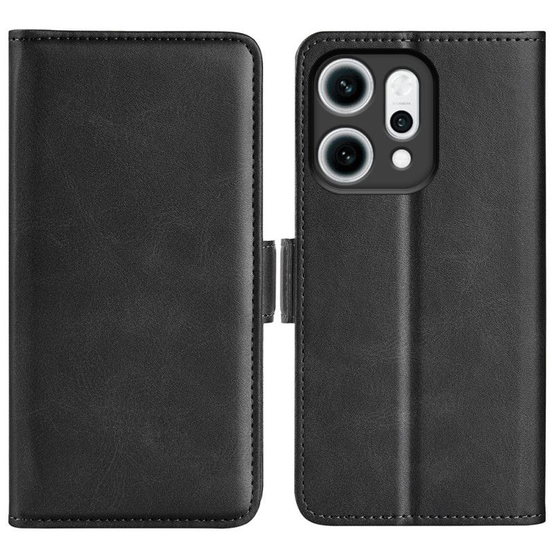 Lærdeksel Folio Deksel Oppo Reno 14 Pro 5g Mobildeksel Dobbel Lås