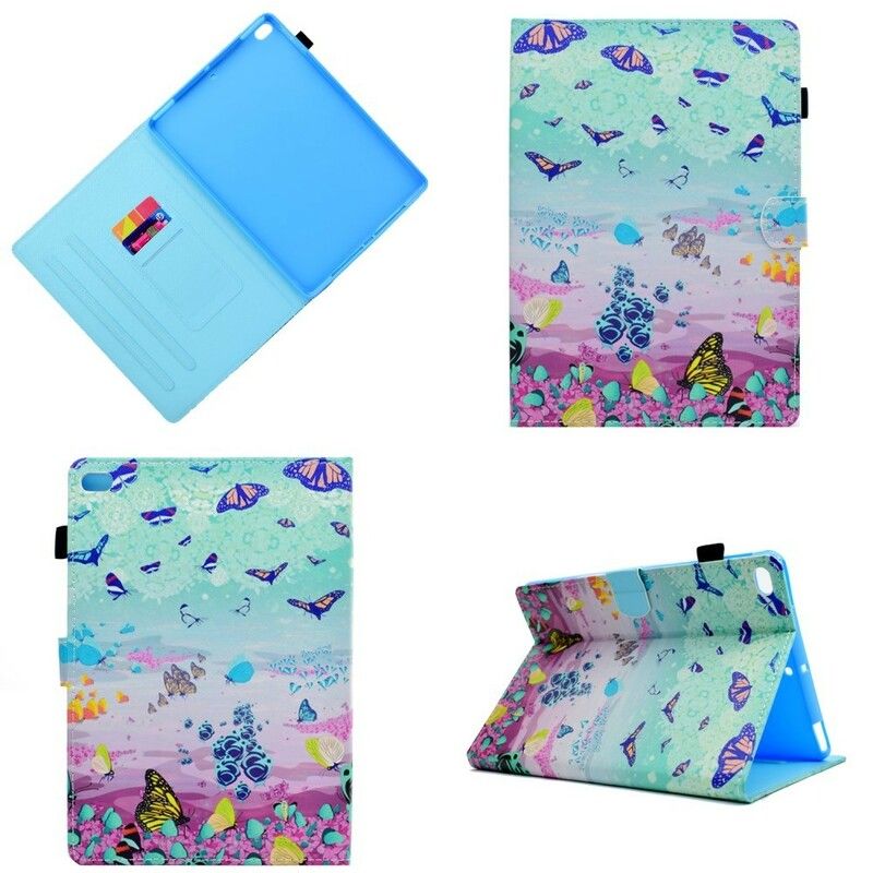 Folio Deksel Til iPad Air 2 Landskap Og Sommerfugler