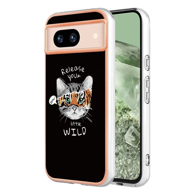 Deksel Google Pixel 8a Katt Og Tiger Beskyttelse Deksel