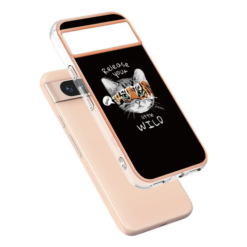 Deksel Google Pixel 8a Katt Og Tiger Beskyttelse Deksel