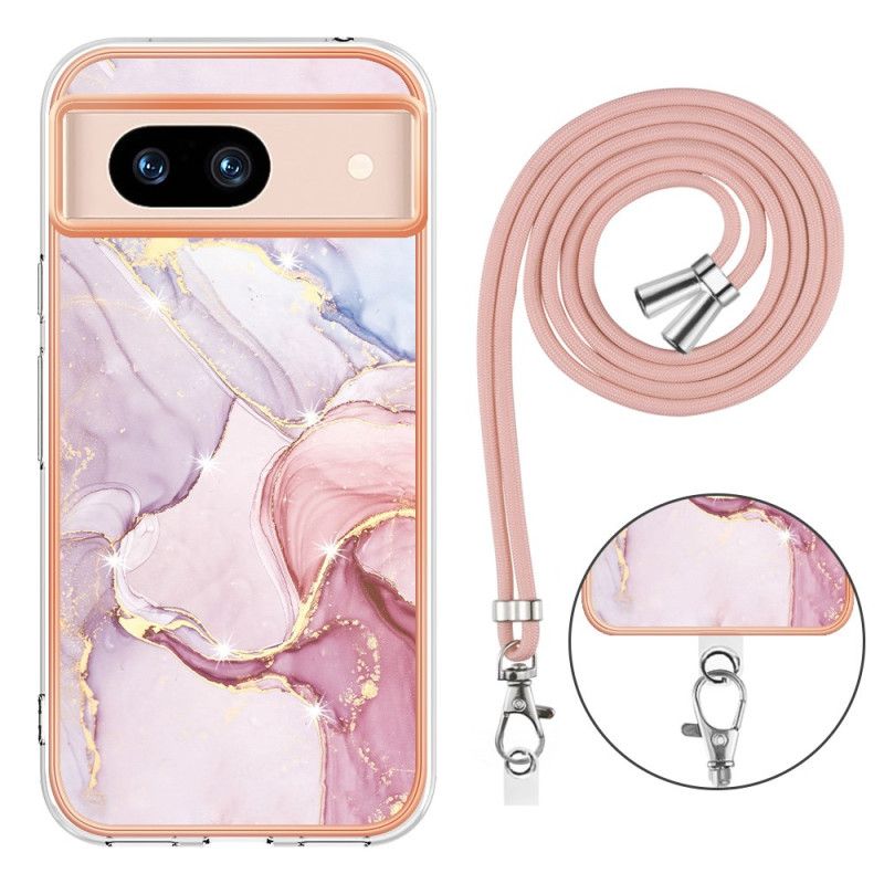 Deksel Google Pixel 8a Marmorstilsnor Beskyttelse Deksel