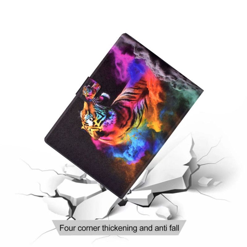 Folio Deksel Samsung Galaxy Tab S11 Fargerik Tiger