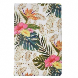 Folio Deksel Samsung Galaxy Tab S11 Gyllen Ananas