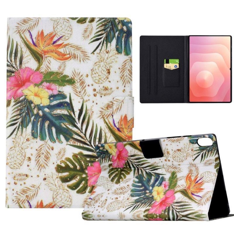 Folio Deksel Samsung Galaxy Tab S11 Gyllen Ananas