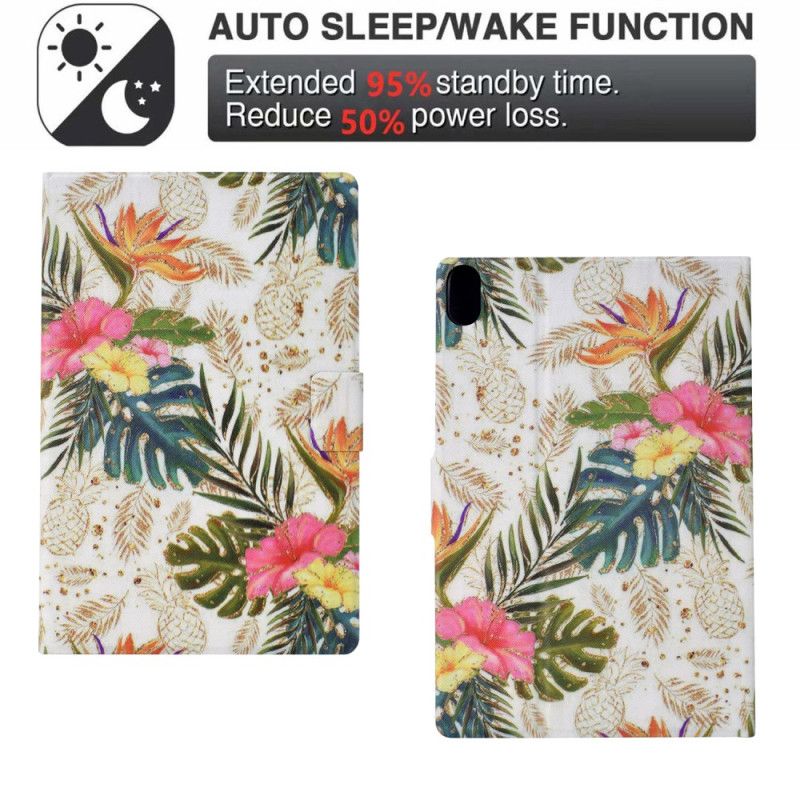 Folio Deksel Samsung Galaxy Tab S11 Gyllen Ananas