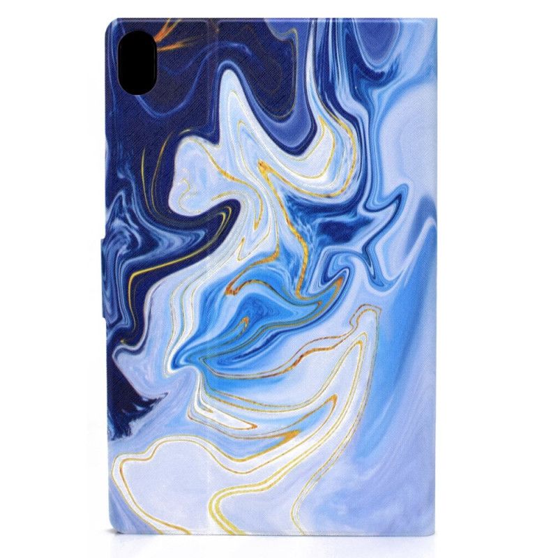 Lærdeksel Folio Deksel Samsung Galaxy Tab S11 Blå Marmor
