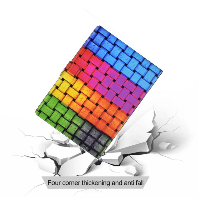 Lærdeksel Folio Deksel Samsung Galaxy Tab S11 Mobildeksel Flettet Mønster