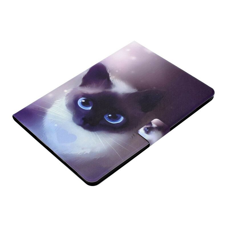 Folio Deksel Til iPad Air (2022) Blue Eyed Cat