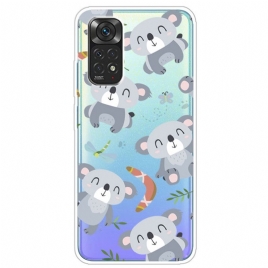 Deksel Til Xiaomi Redmi Note 11 Pro 4G / 5G Små Grå Koalaer