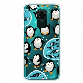 Deksel Til Xiaomi Redmi Note 9 Pingviner Og Fisker