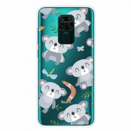 Deksel Til Xiaomi Redmi Note 9 Små Grå Pandaer