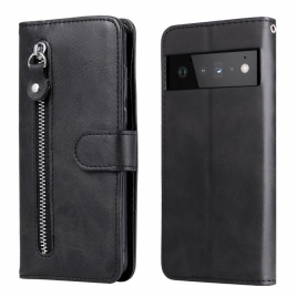 Lærdeksel Til Google Pixel 6 Pro Vintage Veske