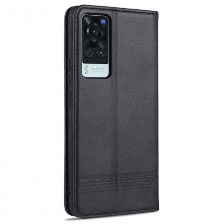 Beskyttelse Deksel Til Vivo X60 Folio Deksel Azns Skinnstil