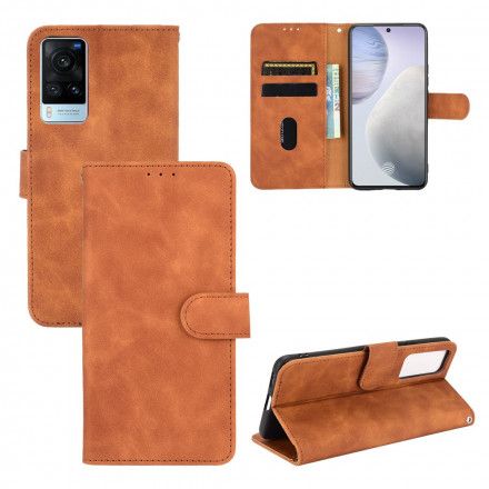 Folio Deksel Til Vivo X60 Vintage Skinnstil