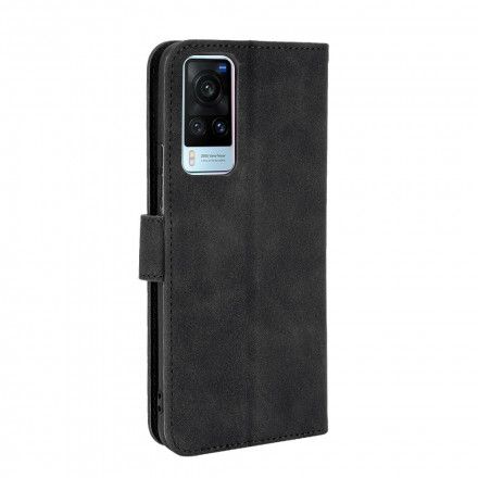 Folio Deksel Til Vivo X60 Vintage Skinnstil