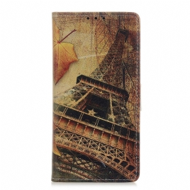 Folio Deksel Til Alcatel 1S / 3L (2021) Eiffeltårnet Om Høsten