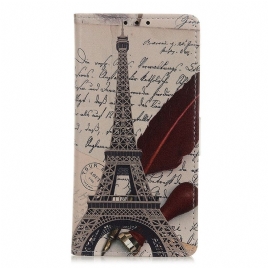 Folio Deksel Til Alcatel 1S / 3L (2021) Poetens Eiffeltårn